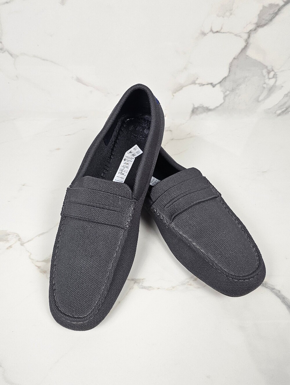 Rothy's Men’s Driving Loafer Charcoal Grey Knit Size 12.5 (No Inserts)